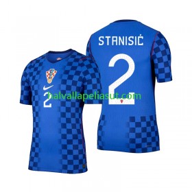 Jalkapallo Pelipaidat/Peliasut Kroatia Josip Stanisic 2 Vieraspaita World Cup 2026 Lyhythihainen
